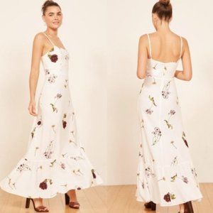 Reformation Prairie Dress in Gardenia Size 0